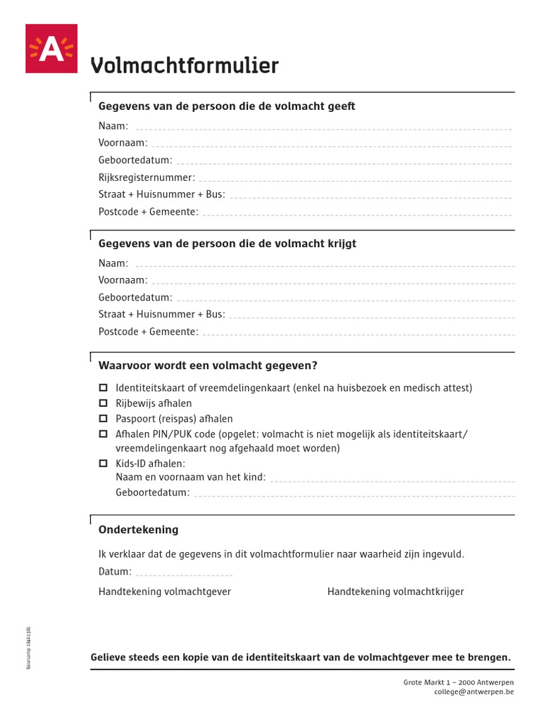 Verschil Tussen Volmacht En Machtiging