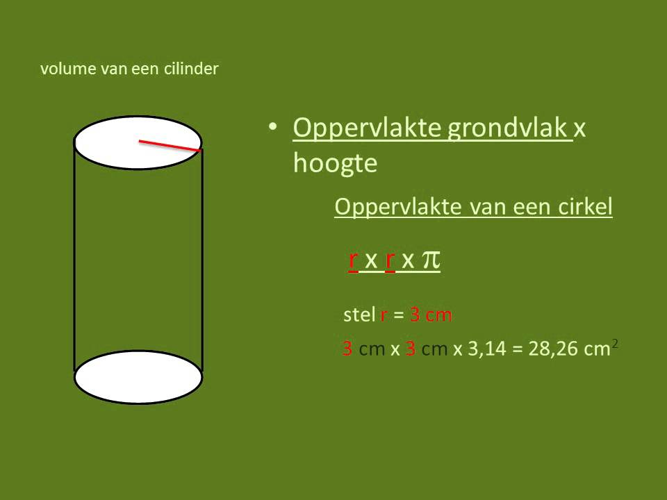 Volume van cilinder - YouTube - Hoe Bereken Je Het Volume