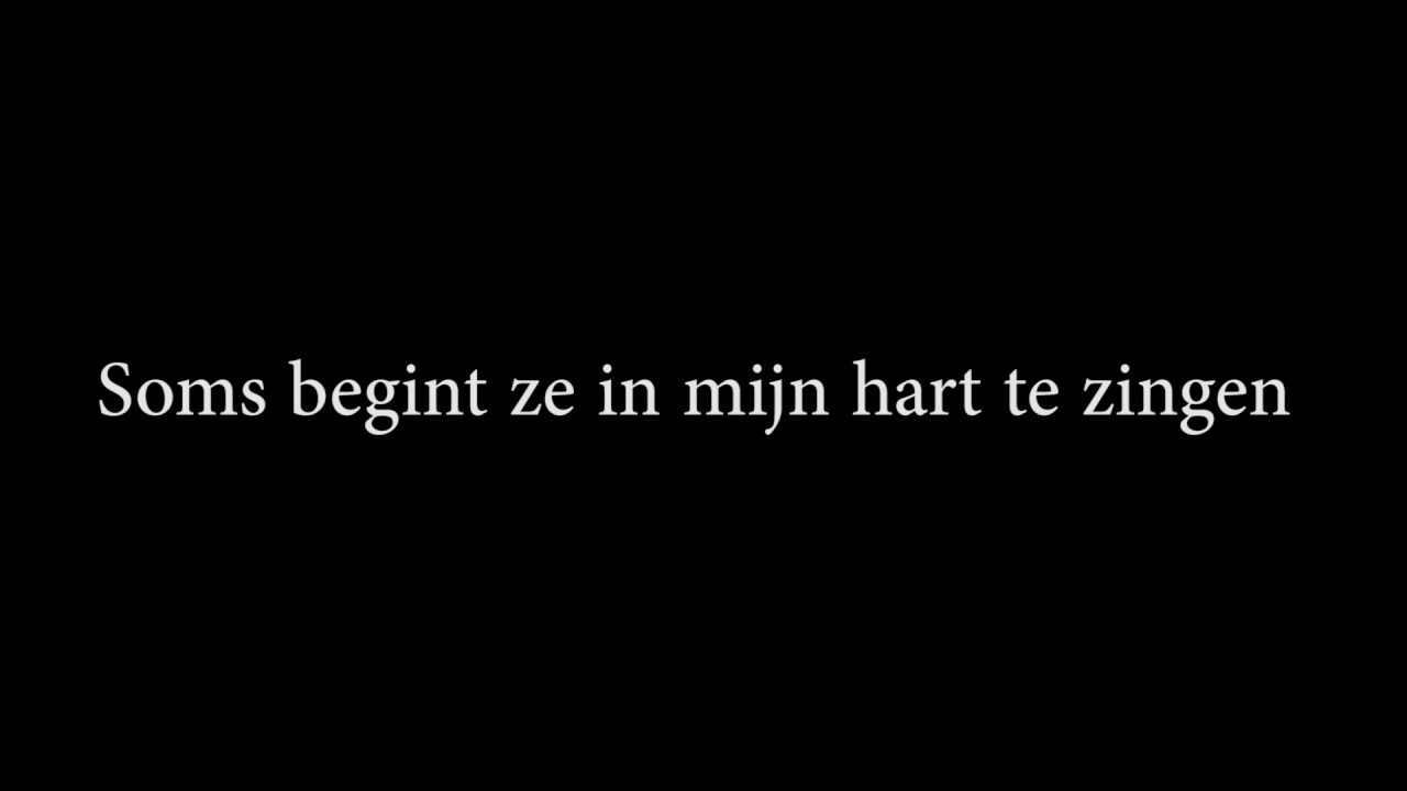 Songtekst Voor Haar Frans Halsema
