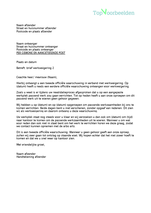 Voorbeeld Brief Ontslag Op Staande Voet - vrogue.co - Voorbeeldbrief Ontslag Op Staande Voet