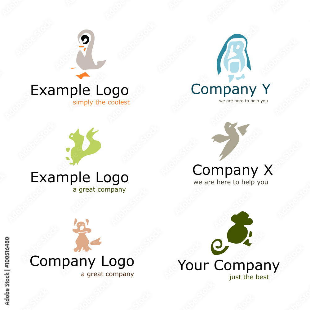 Voorbeeld dieren logo Stock Illustration | Adobe Stock - Sem En De Voorbeeld Dieren