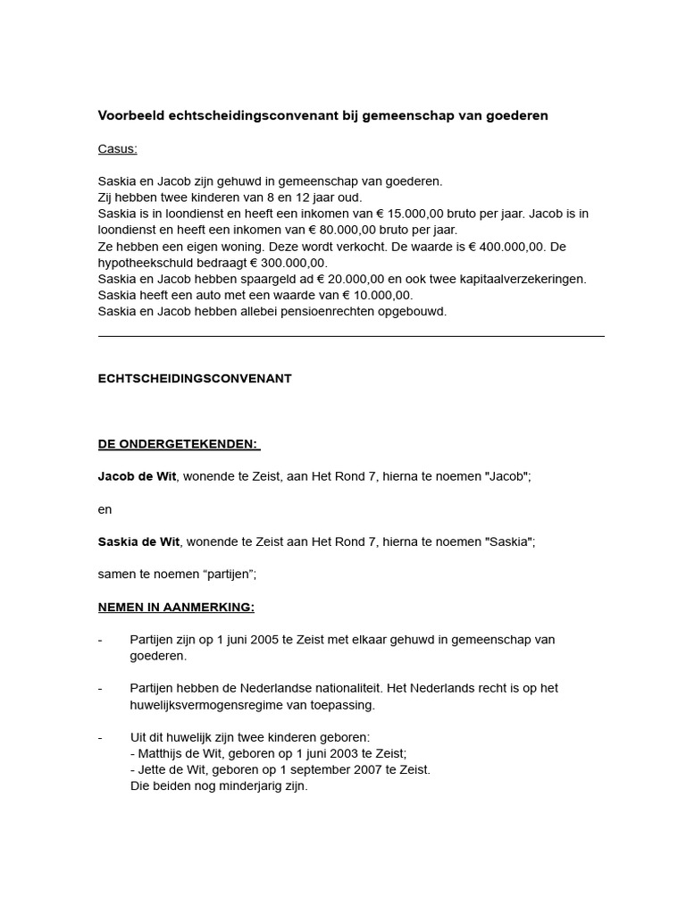 Huwelijkse Voorwaarden Met Koude Uitsluiting