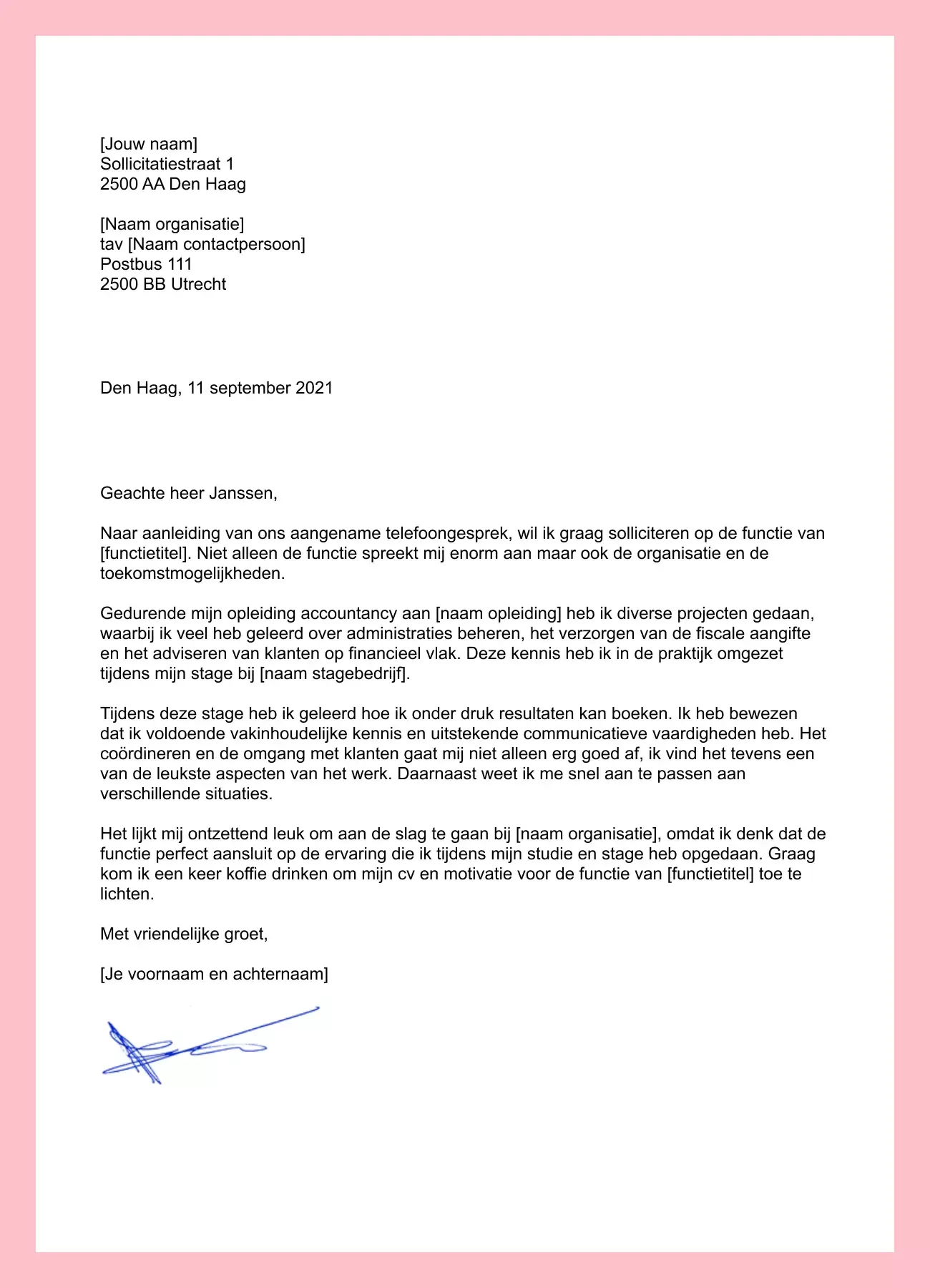 Voorbeeld sollicitatiebrief backoffice manager – Artofit - Aan Wie Richt Je Een Sollicitatiebrief
