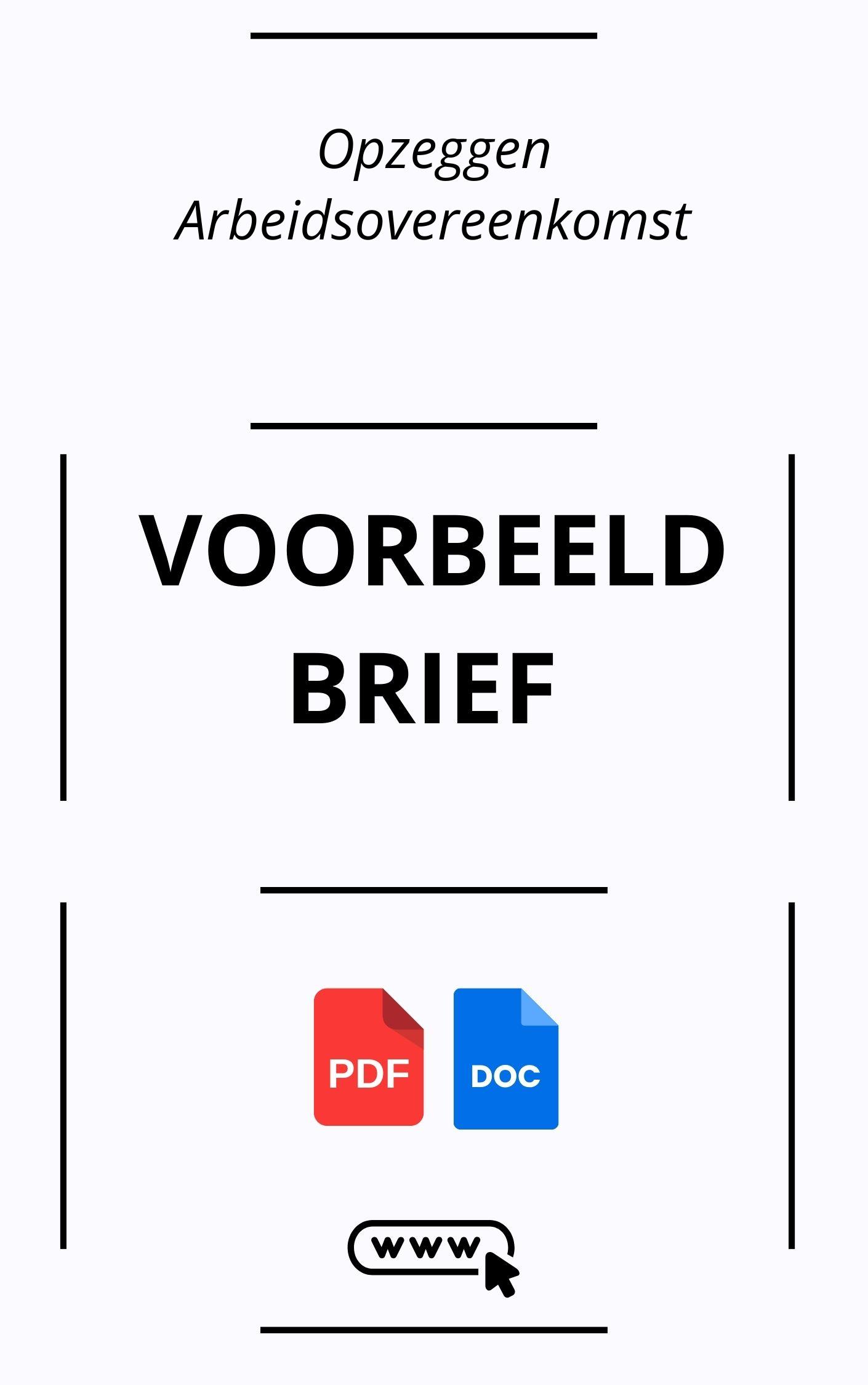 Voorbeeldbrief Opzeggen Arbeidsovereenkomst - Verzoek Kwijtschelding Van Belasting En Of Premie Voor Ondernemingen