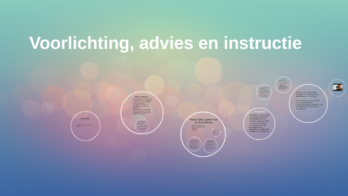 Voorlichting, advies en instructie by Marjet Becherer on Prezi - Voorlichting Geven In De Zorg Onderwerpen