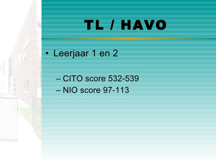 Voorlichting Tl Havo, 20-1-2010 Oosterlicht College Vianen - Havo Tl Wat Is Dat