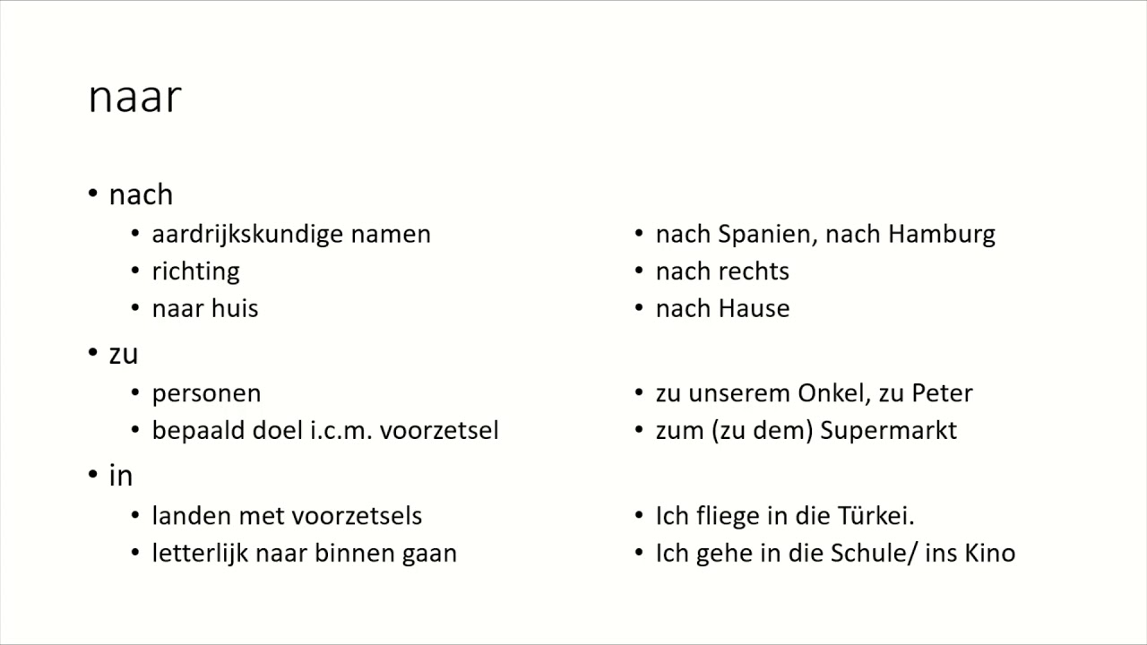 Voorzetsels 3E Naamval Duits: Een Grondige Uitleg - Keuzevoorzetsels Duits 3e 4e Naamval