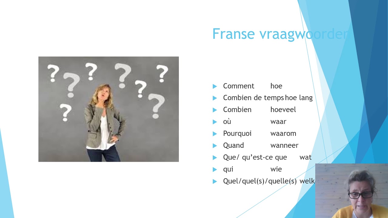 vraagwoorden in het Frans - YouTube - Hoe Gaat Het In Het Frans