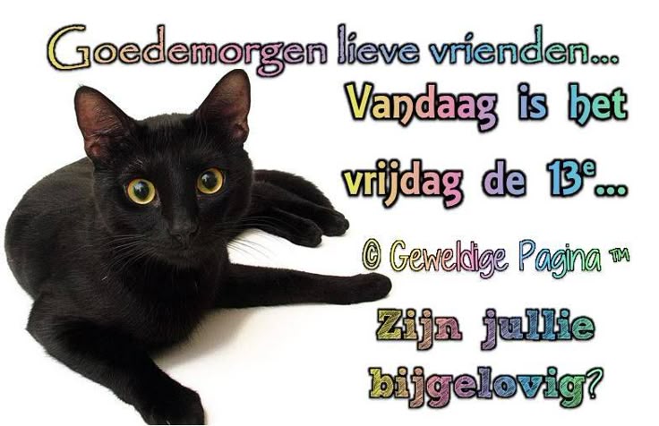 Vrijdag de 13e | Vrijdag de 13e, Goedemorgen, Goedemorgen vrijdag - Waarom Is Vrijdag De 13e Een Ongeluksdag