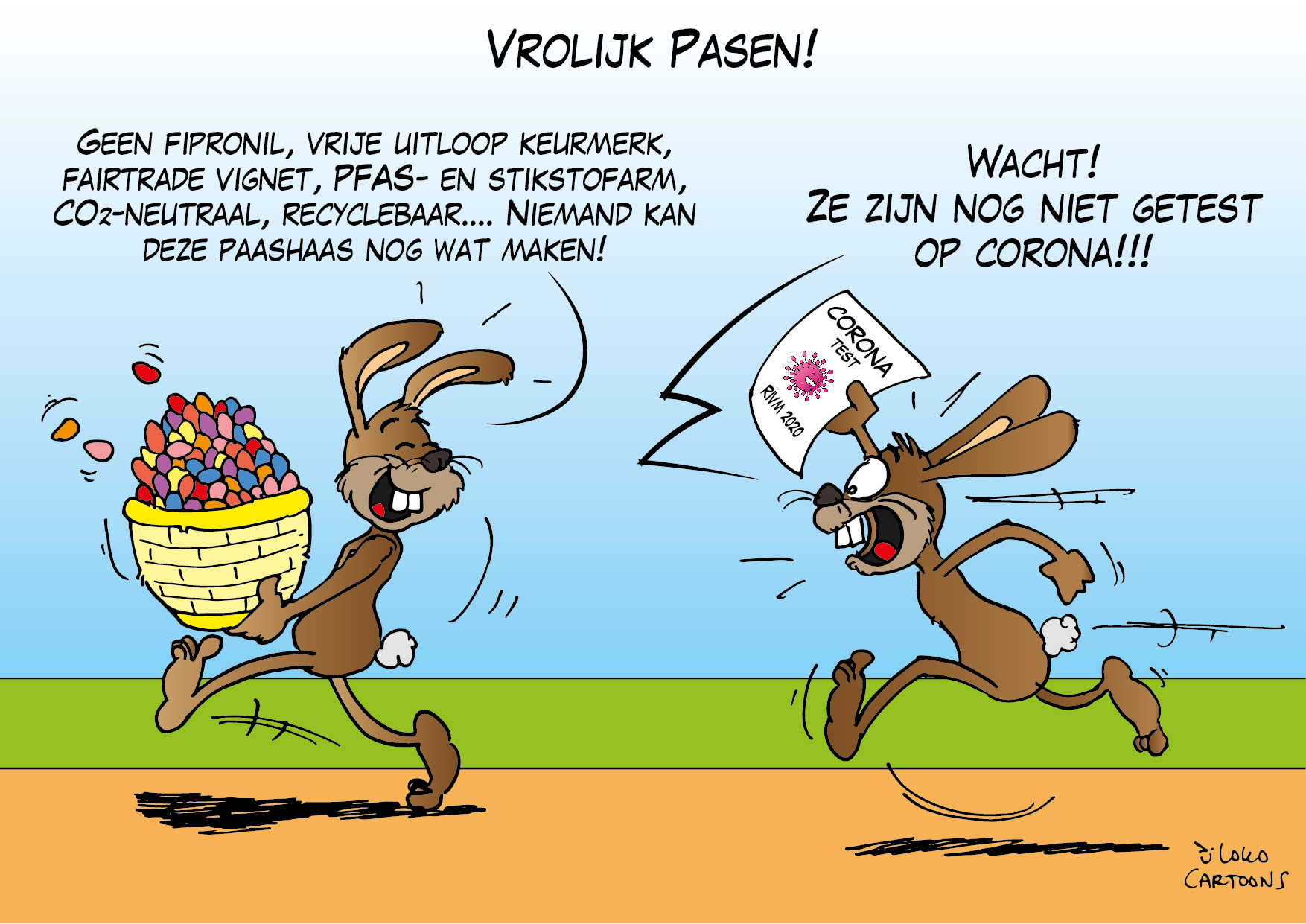 Vrolijk Pasen! - Loko Cartoons - Wat Gebeurd Er Met Pasen