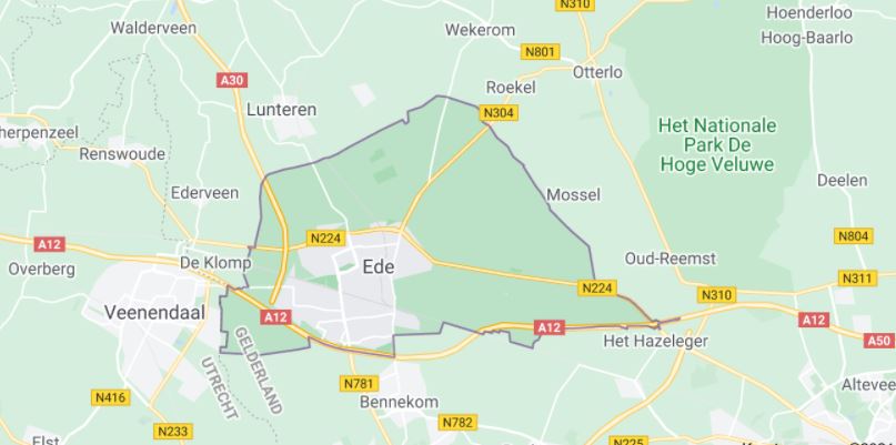 Waar Ligt Ede Op De Kaart