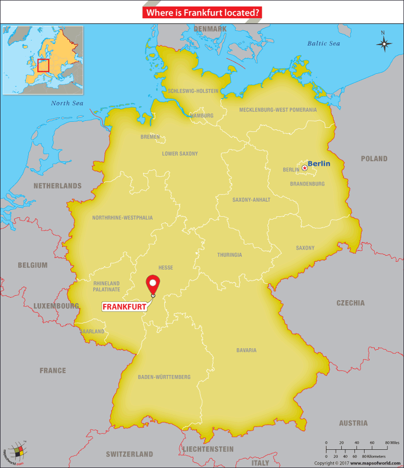 Waar Ligt Frankfurt Op De Kaart
