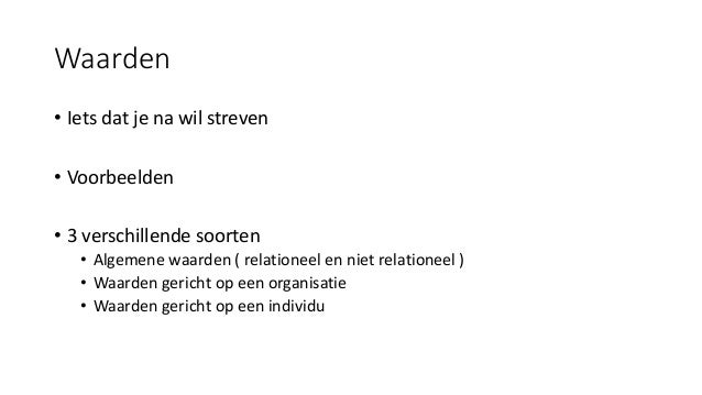Waarden en normen - Wat Betekent Normen En Waarden