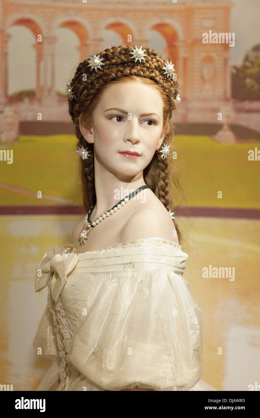 Wachsfigur von Kaiserin Sisi oder Kaiserin Elisabeth von Österreich - Elisabeth Maria Angela Tatjana Von Lattorff