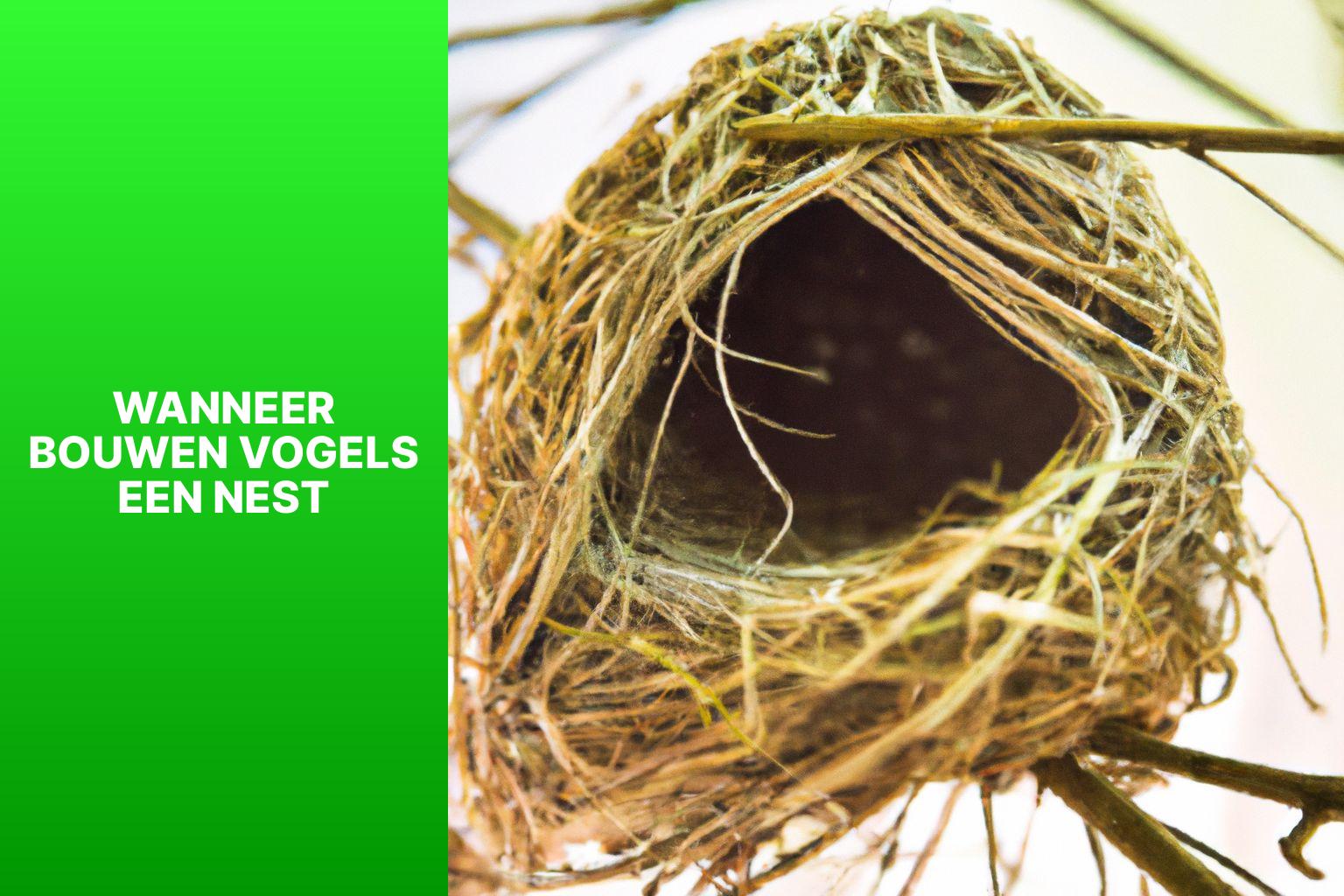 wanneer bouwen vogels een nest - Wanneer Bouwen Vogels Een Nest