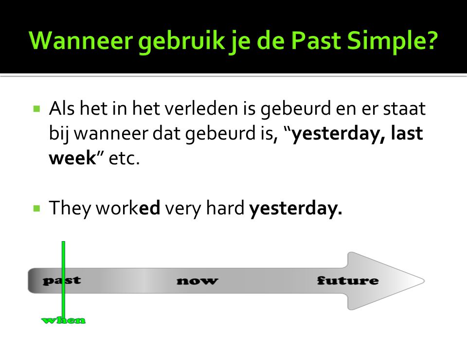 wanneer gebruik je de past simple - Wilfred Nabavian - Wanneer Gebruik Je De Past Simple