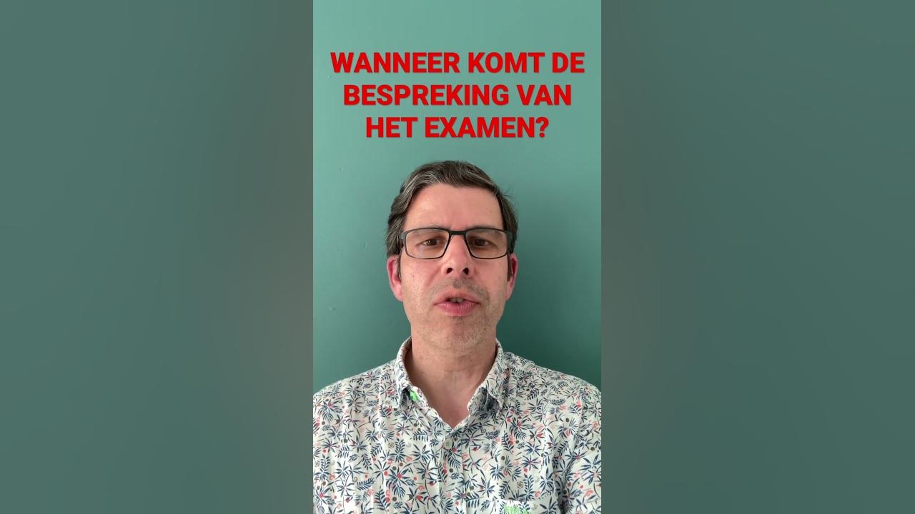 Wanneer komt de bespreking van het examen geschiedenis op YouTube - Wanneer Wordt Je Gebeld Examen