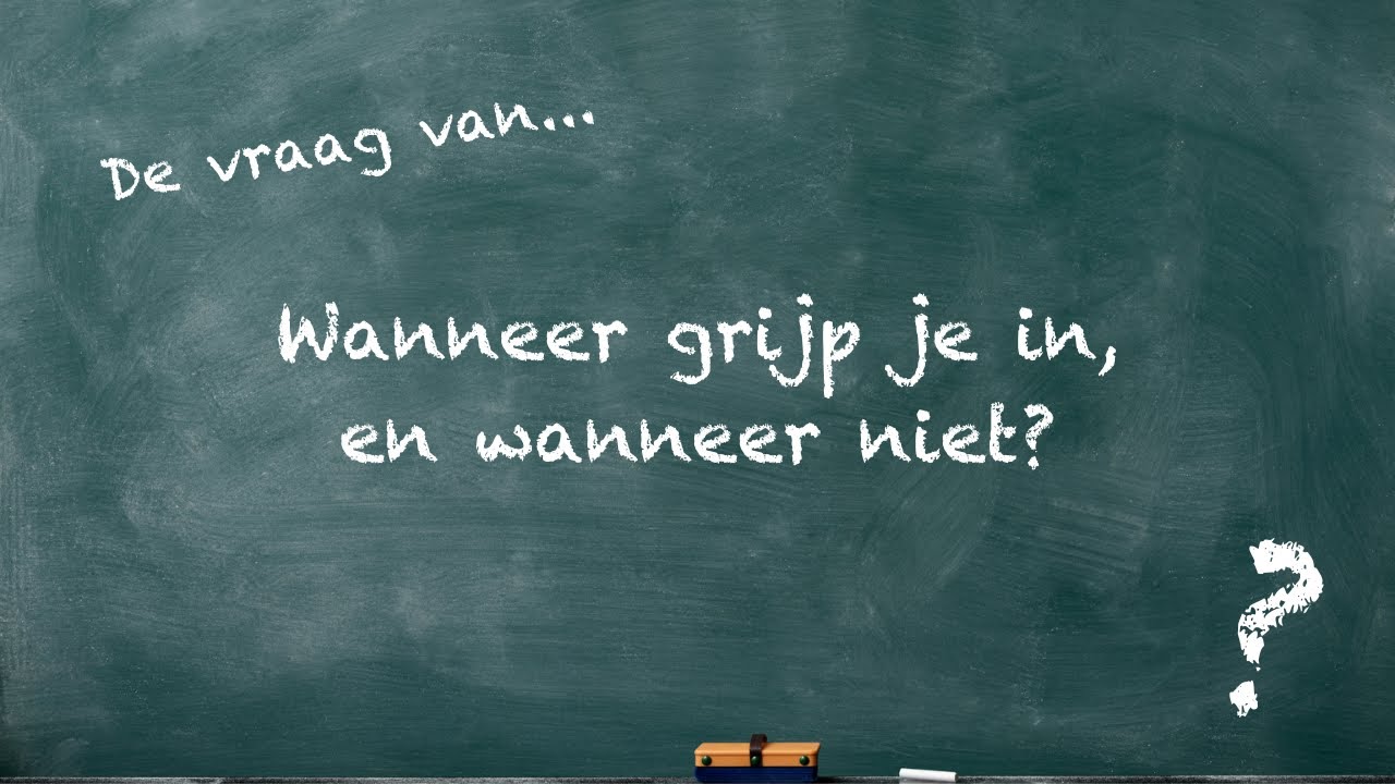 Wanneer moet je ingrijpen? - YouTube - Wanneer Mag De Var Ingrijpen