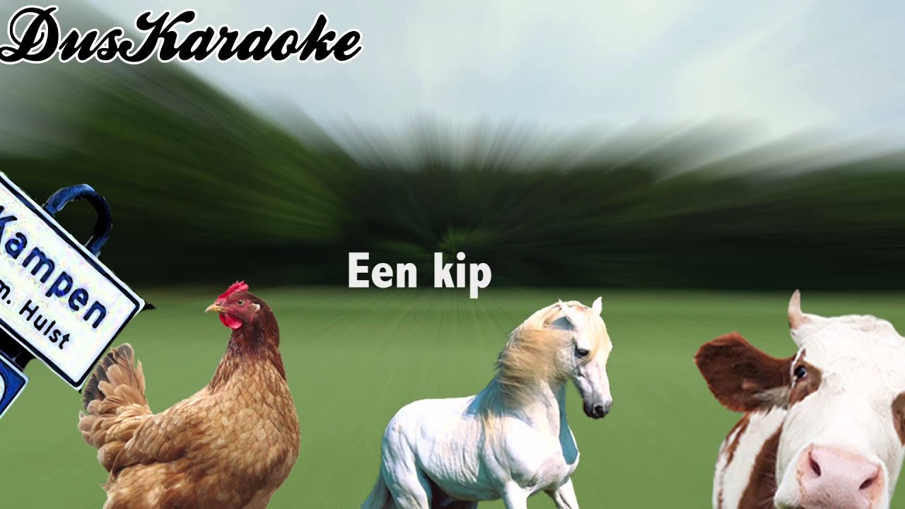 Want Want - Kip Paard Koe - Karaoke - YouTube - Kip Een Paard En Een Koe