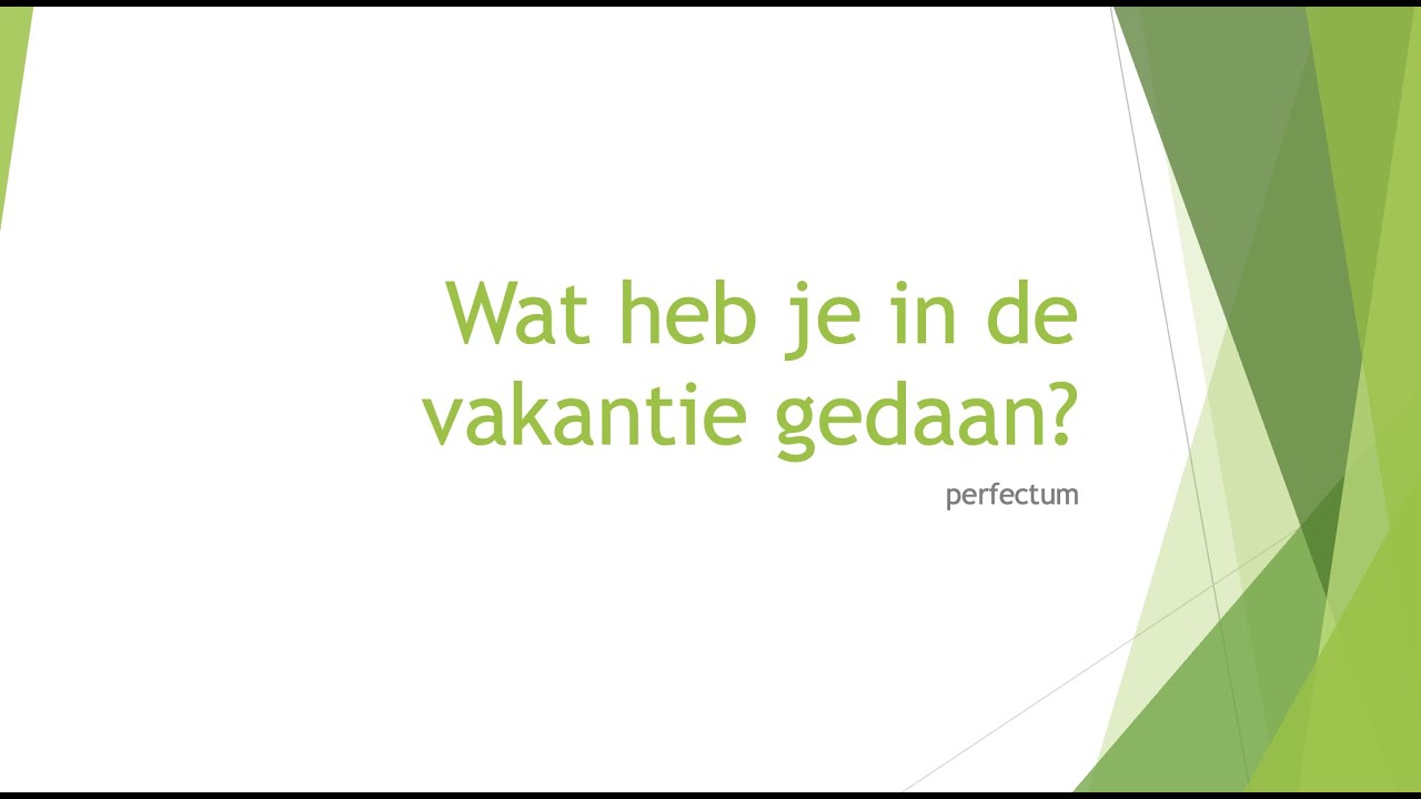 Wat heb je in de vakantie gedaan? NT2 - A2 - B1#nt2 #learndutch # - Welke Datum Is De Herfstvakantie