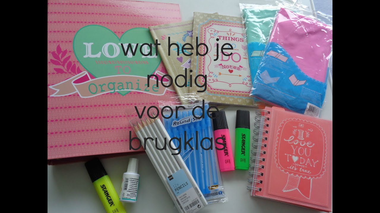 wat heb je nodig voor de brugklas - YouTube - Wat Heb Je Nodig Voor De Middelbare School