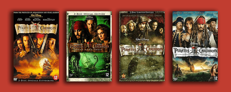 Volgorde Pirates Of The Caribbean Films