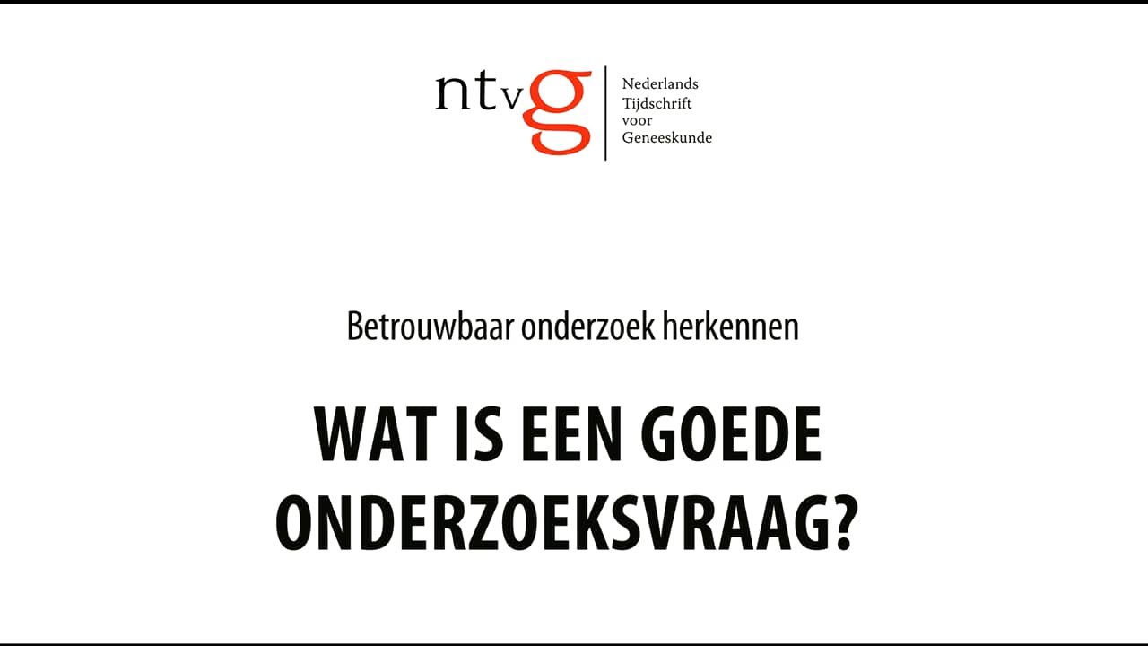 Wat is een goede onderzoeksvraag? on Vimeo - Hoe Maak Je Een Goede Onderzoeksvraag