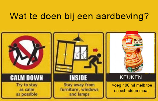 Wat te doen bij een aardbeving? De instructies zijn duidelijk... : r - Wat Te Doen Bij Een Aardbeving