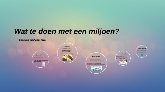 Wat te doen met een miljoen? by Soumaya3 Aladlaoui on Prezi - Wat Komt Er Na Een Miljoen