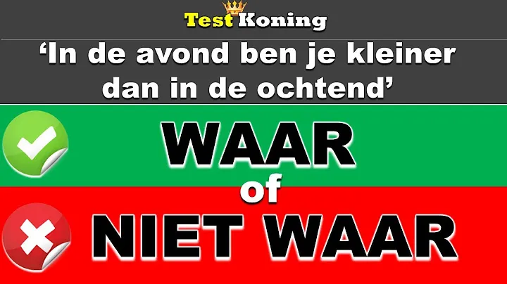 Waar Of Niet Waar Vragen