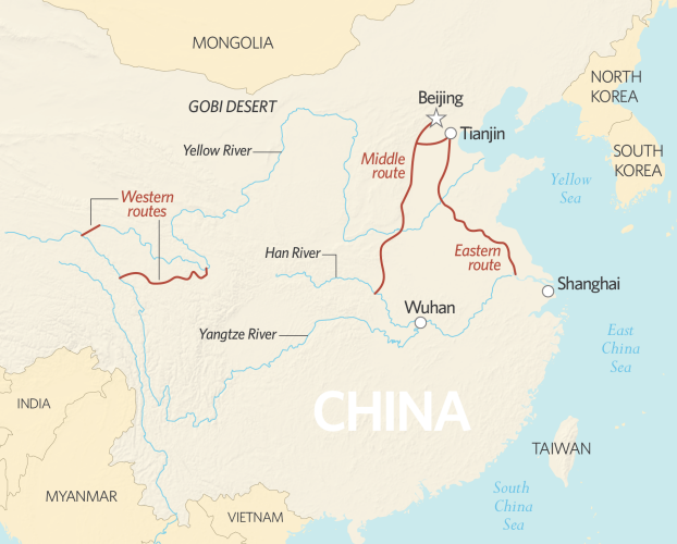 Waterproject China | De Geobronnen - In Welke Richting Stromen De Meeste Grote Rivieren In China