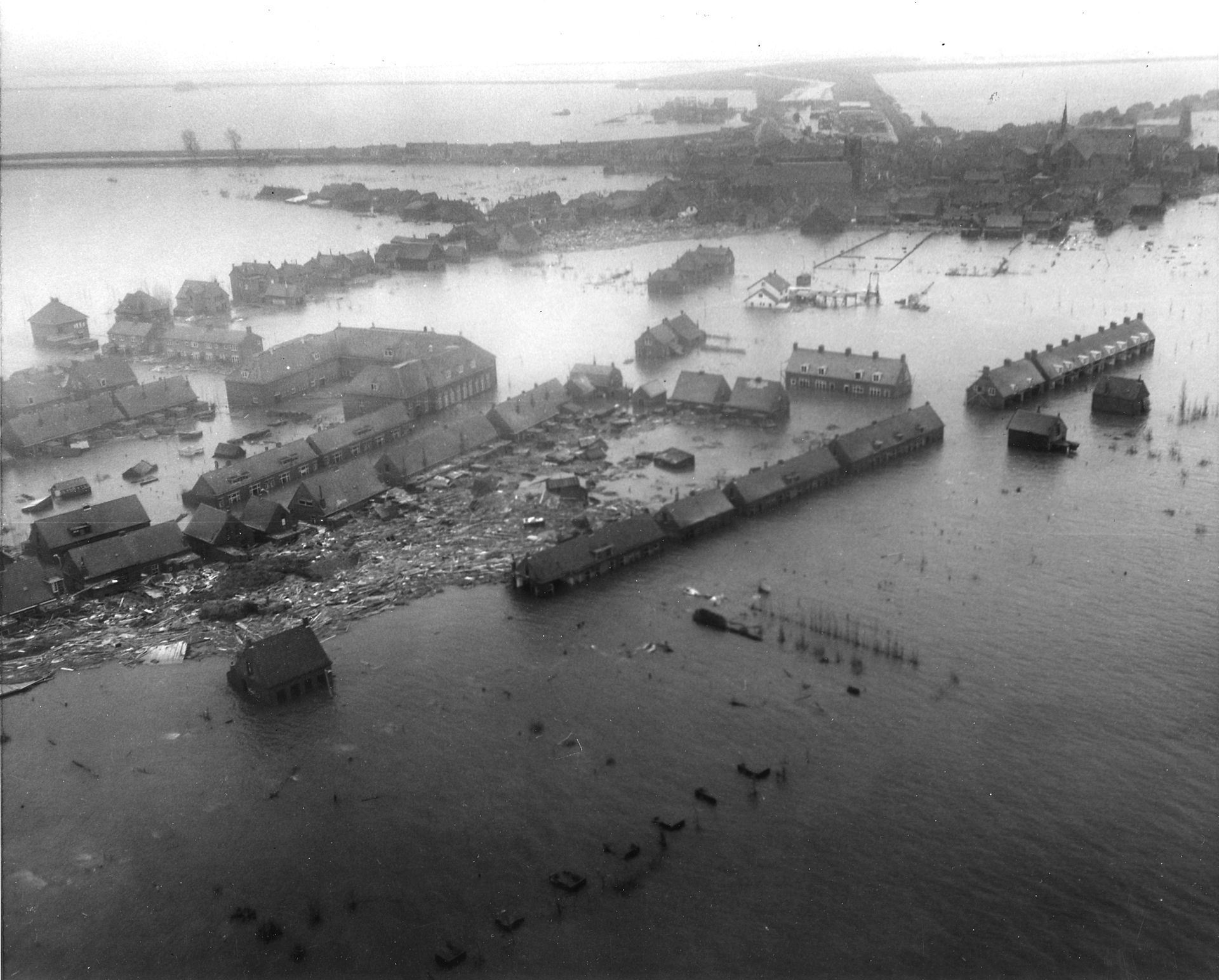 Watersnood van 1953 - Wikipedia | Stormvloed, Nederland, Zeespiegelstijging - Ondergelopen Gebieden Watersnoodramp 1953 Kaart