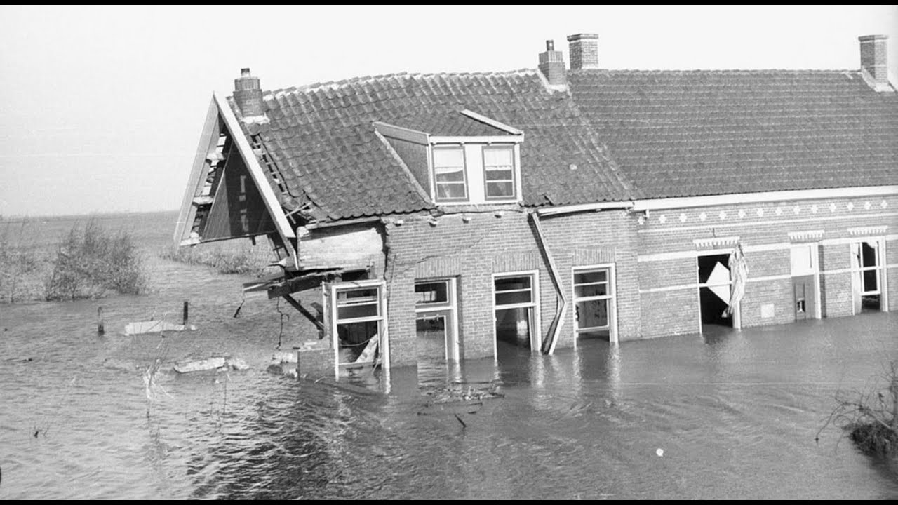 Ondergelopen Gebieden Watersnoodramp 1953 Kaart