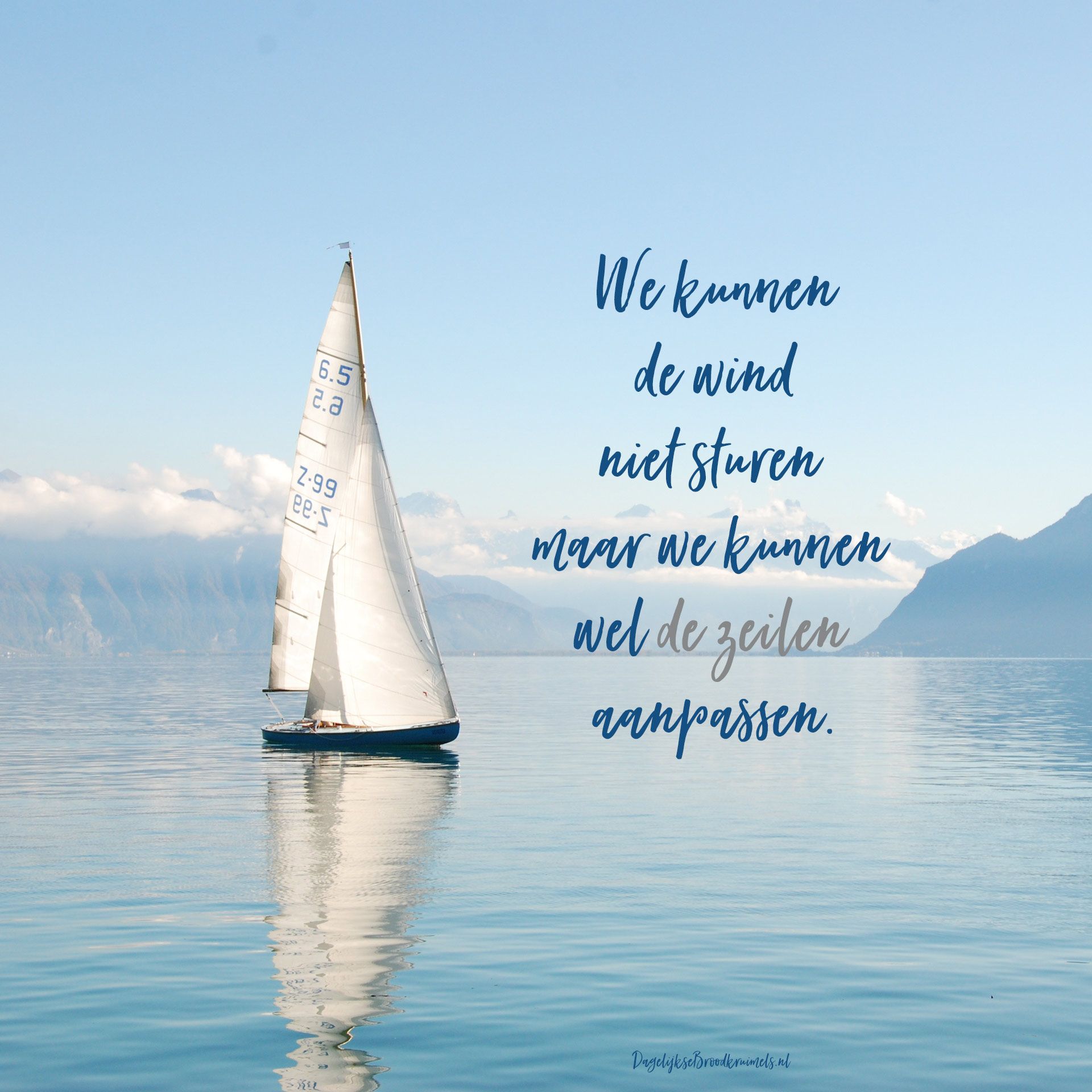 We kunnen de wind niet sturen maar we kunnen wel de zeilen aanpassen. # - Verandering Van Koers Van Een Risicodragend Bedrag