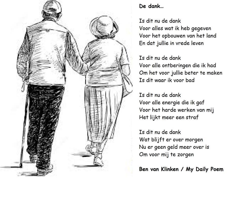 We zijn heel veel dank verschuldigd aan de ouderen die dit land hebben - Lieve Tekst Voor Eenzame Ouderen