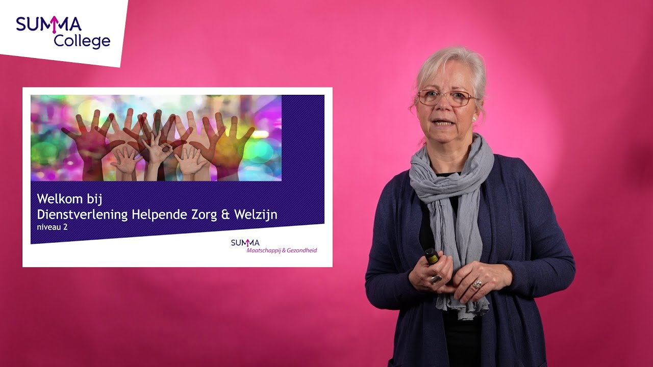 Webinar Dienstverlening Helpende Zorg en Welzijn BBL Niveau 2 - YouTube - Helpende Zorg En Welzijn Niveau 1