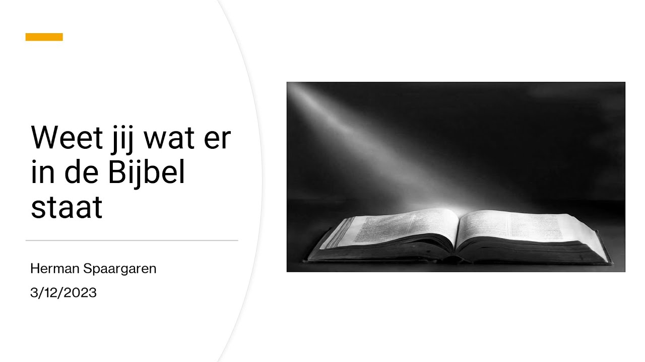Weet jij wat er in de Bijbel staat - YouTube - Betekenis Getal 11 In De Bijbel