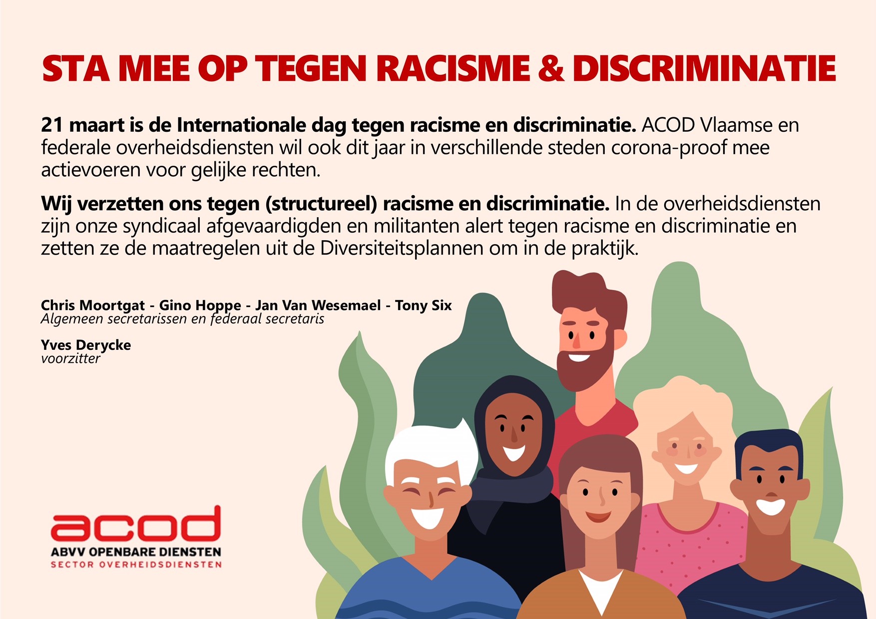 WELKOM BIJ ACOD OVERHEIDSDIENSTEN - Dag Tegen Racisme En Discriminatie