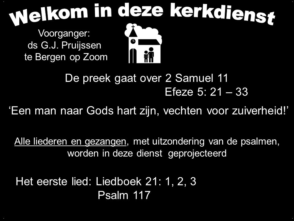 En Groet Formules Aan Het Begin Van Een Kerkdienst