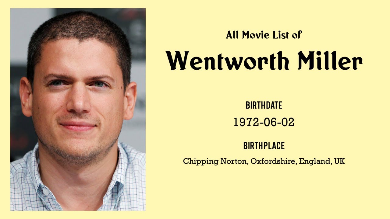 Wentworth Miller Films En Tv Programma's