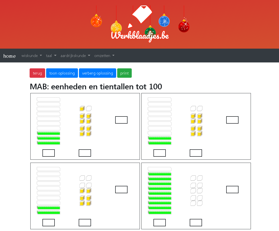 Eenheden Tientallen Honderdtallen Duizendtallen Tabel