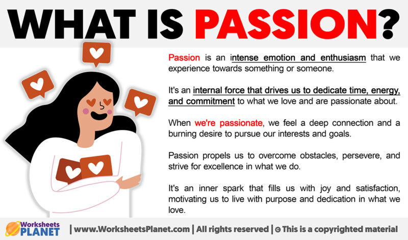 What is Passion? - Worksheets Planet - What Is The Passion