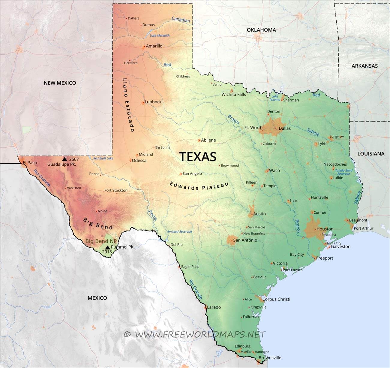 What Is Texas Landforms - Dit Is De Bekendste Grensplaats Van Texas