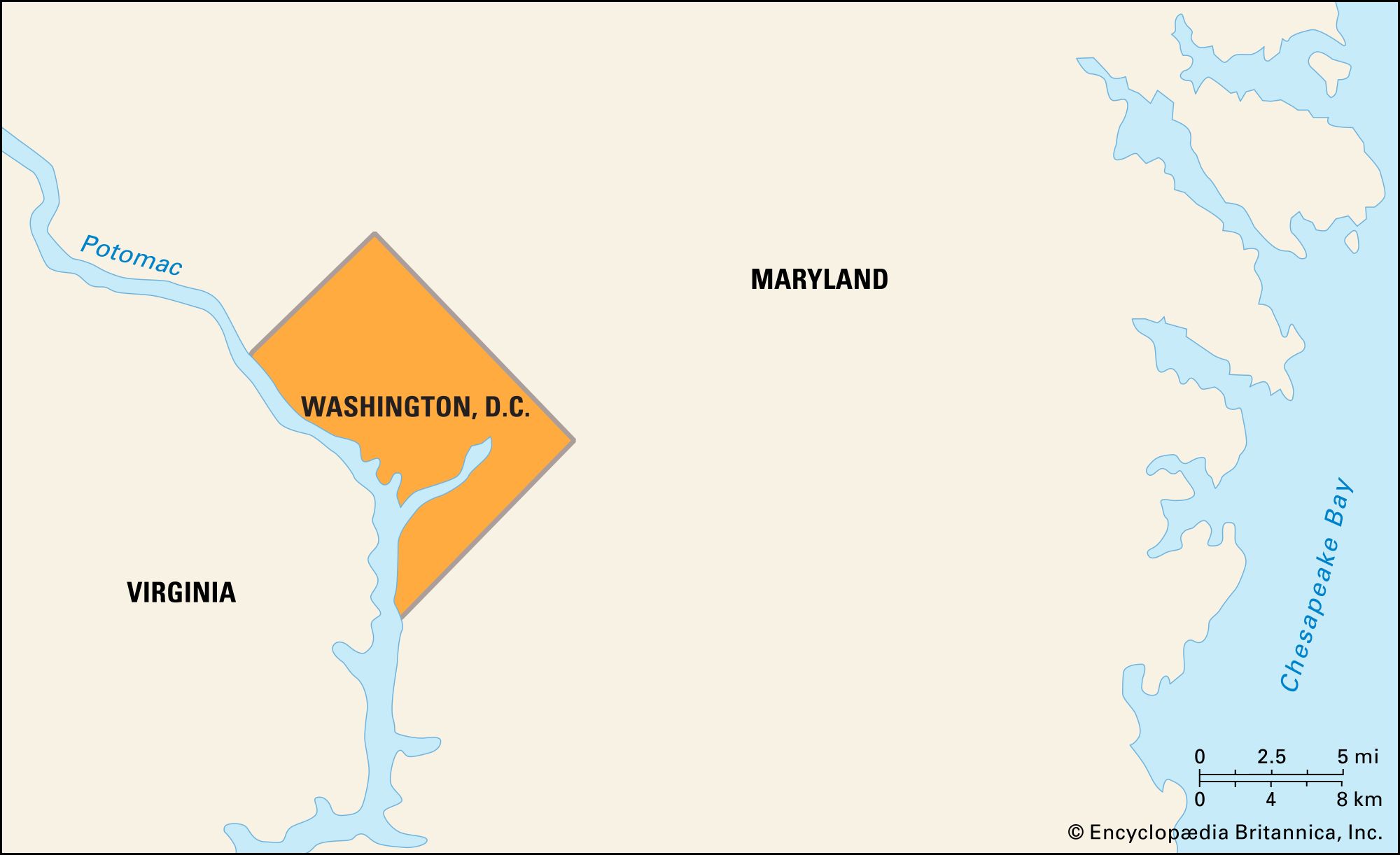 What State Is Washington, D.C. In? | Britannica - Which State Is Washington Dc In