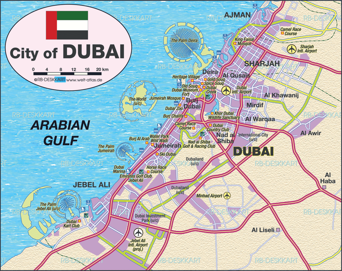 Where Is Dubai Located Map Country - Wat Is De Hoofdstad Van Dubai