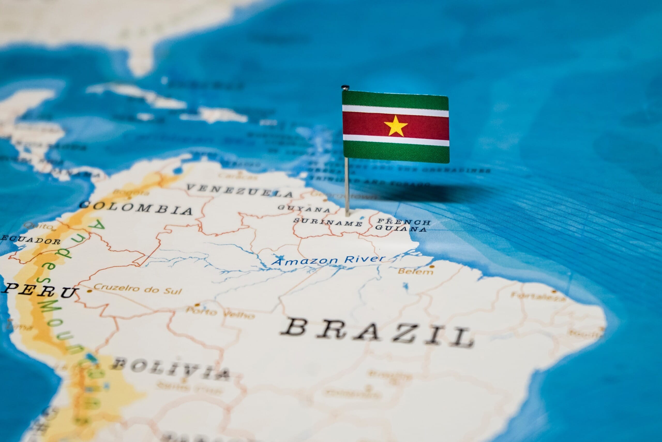 Where is Suriname? | Mappr - In Welk Werelddeel Ligt Suriname