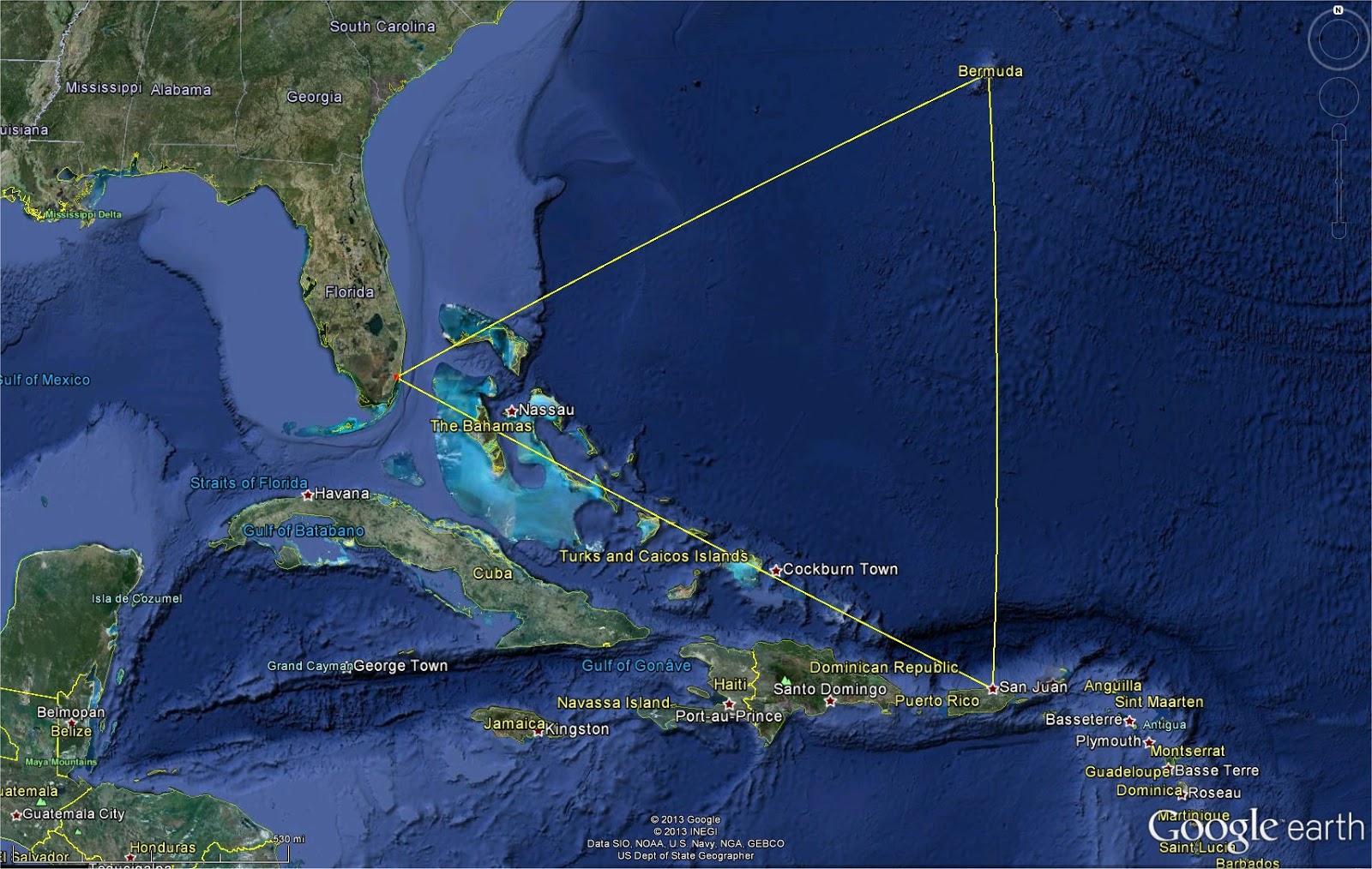 Where Is The Bermuda Triangle | New Calendar Template Site - Waar Ligt De Bermuda Driehoek