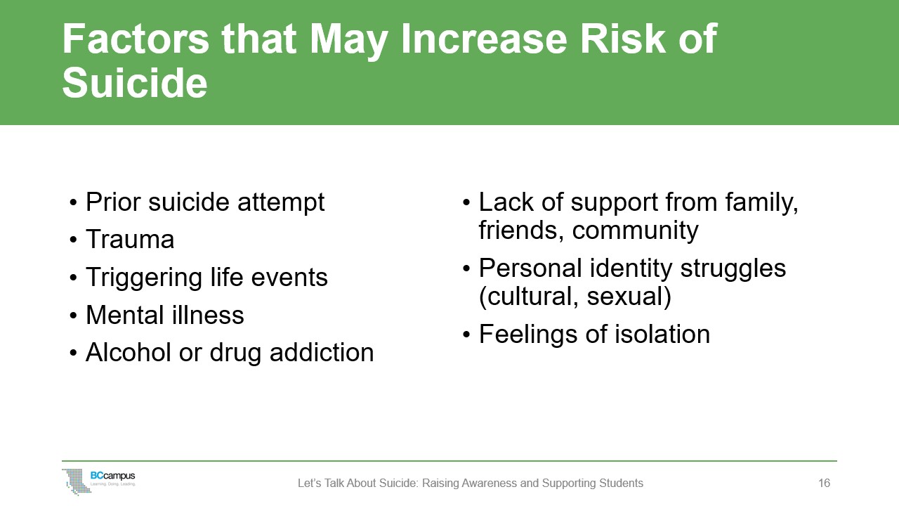 Why We Need to Talk About Suicide – Let’s Talk About Suicide: Raising - Suicide In The Trenches Poem