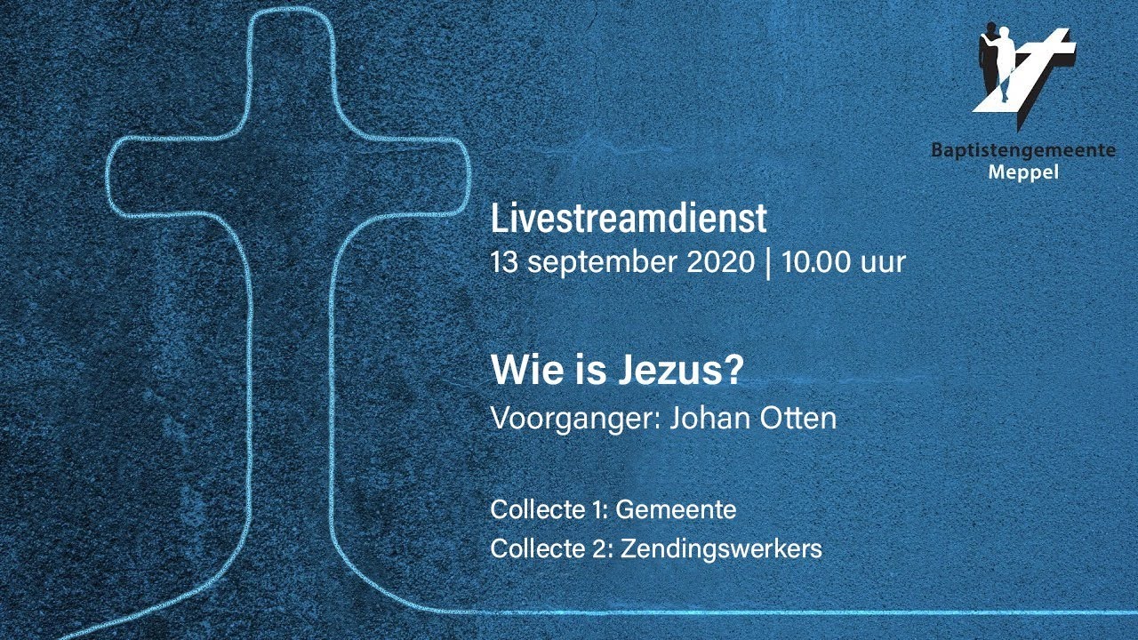 Wie is Jezus? | Johan Otten | 13 september 2020 - YouTube - Woorden Van Jezus Johan Krijgsman