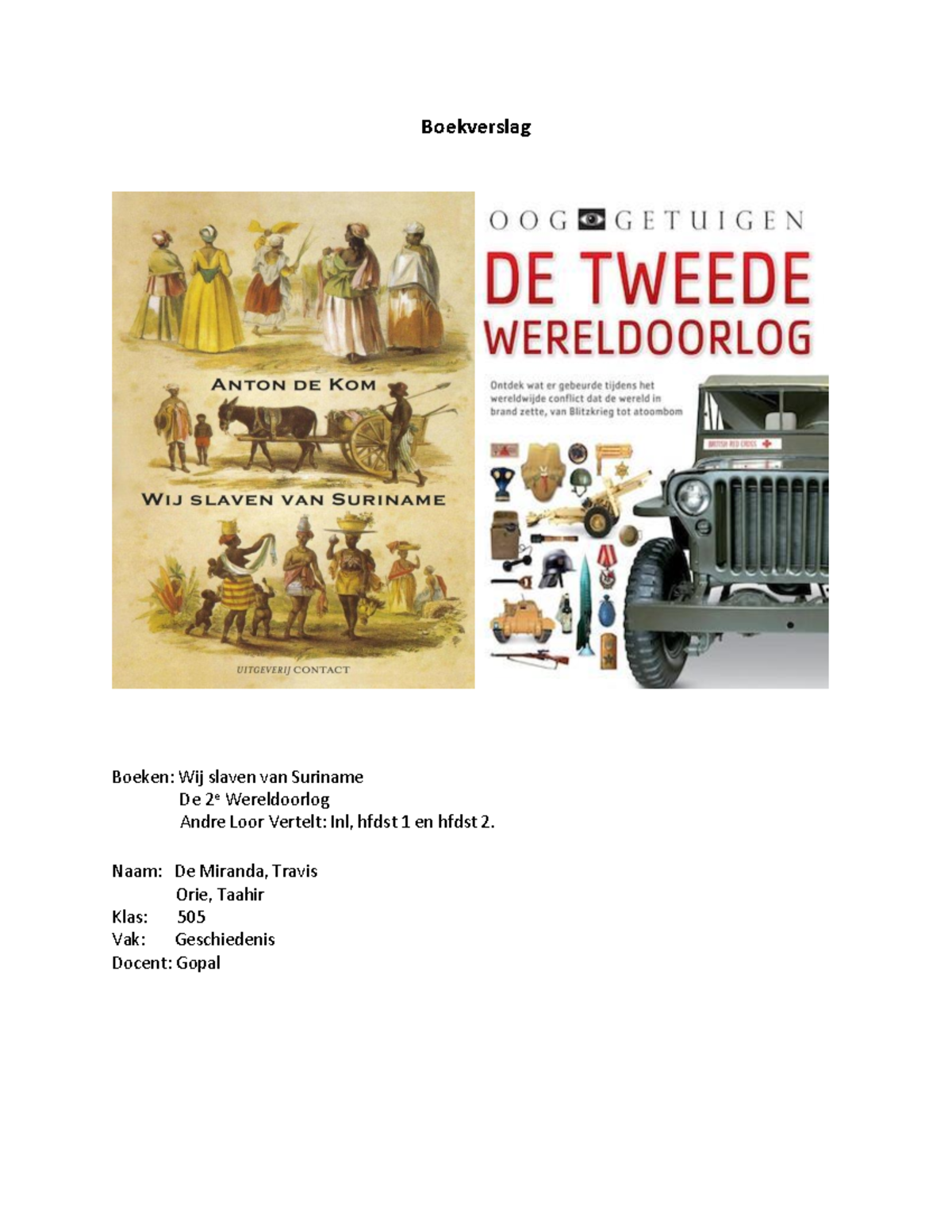 Wij Slaven Van Suriname Pdf